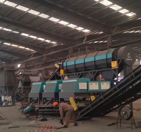 越南地區(qū)分選設備現場。